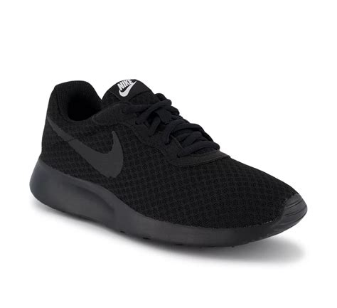 schwarze nike sneakers mit breitem gummi|schwarz sneaker damen.